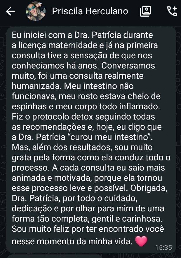 Depoimento recebido por WhatsApp